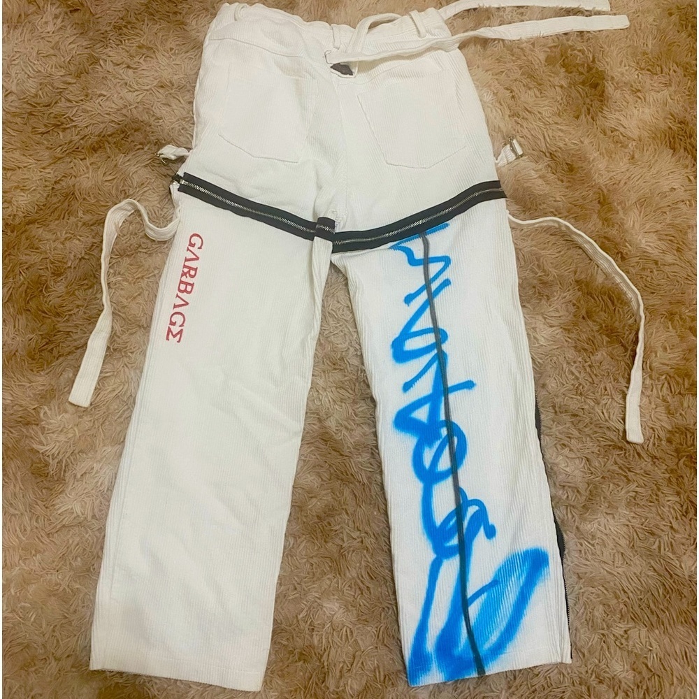 Skoot Handmedowns Garbage pants White pants excelent conditions large - Picture 2 of 9